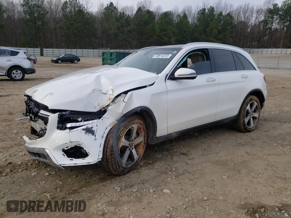 2018 Mercedes-Benz GLC with VIN WDC0G4JBXJV053225, listed as a Copart auction lot 72611272 with 59,538 mi miles. Bid and sale history available at carsss.com. Image 1.