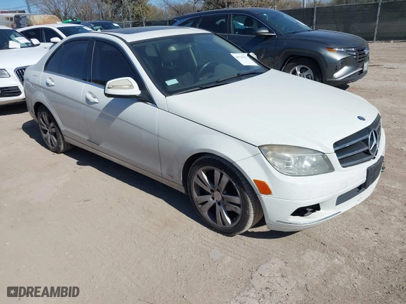 2009 Mercedes-Benz C-Class 3.0L Sport with VIN WDDGF54X79R044951, listed as a IAAI auction lot 41727957 with 1 mi miles. Bid and sale history available at carsss.com. Image 1.