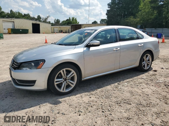 2014 Volkswagen Passat SE with VIN 1VWBT7A36EC047828, listed as a Copart auction lot 63711855 with 204,196 mi miles and Clean title. Bid and sale history available at DreamBid. Image 1.