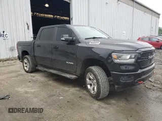 2019 Ram 1500 Big Horn with VIN 1C6SRFFT5KN698816, listed as a Copart auction lot 55287665 with 143,969 mi miles and Salvage title. Bid and sale history available at DreamBid. Image 4.