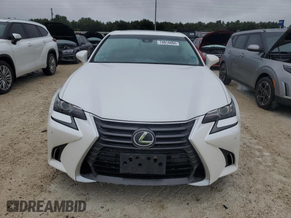 2016 Lexus GS 350 with VIN JTHCZ1BL4GA002028, listed as a Copart auction lot 74914494 with 0 mi miles and Salvage Title. Bid and sale history available at carsss.com. Image 5.