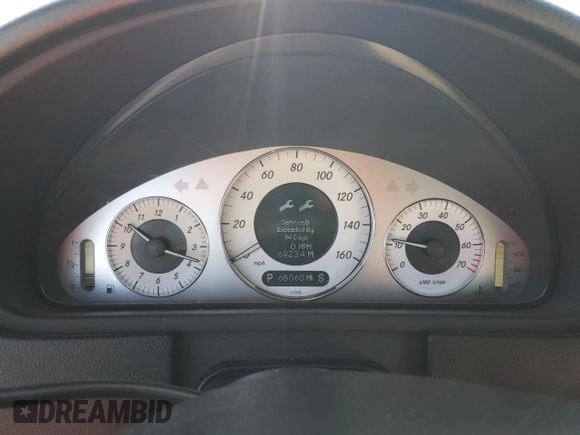 2009 Mercedes-Benz CLK 350 with VIN WDBTK56G69T104768, listed as a Copart auction lot 63009615 with 68,060 mi miles and Clean title. Bid and sale history available at DreamBid. Image 9.