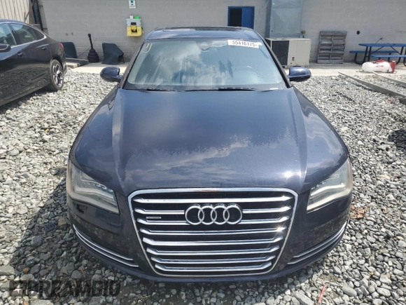 2013 Audi A8 L 3.0L with VIN WAURGAFD0DN003358, listed as a Copart auction lot 55416175 with 114,973 mi miles and Salvage Title. Bid and sale history available at carsss.com. Image 5.