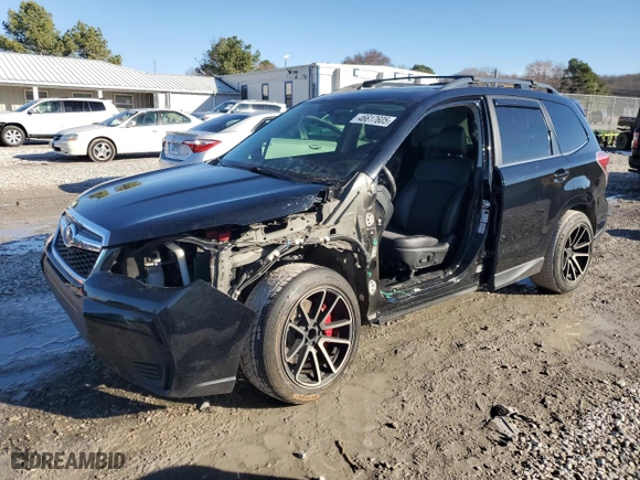 2016 Subaru Forester 2.0XT Premium with VIN JF2SJGDC6GH509722, listed as a Copart auction lot 46617605 with 102,490 mi miles and Salvage Title. Bid and sale history available at carsss.com. Image 1.
