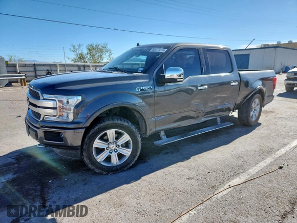 2018 Ford F-150 XL with VIN 1FTEW1EG6JFC62863, listed as a Copart auction lot 59218255 with 125,198 mi miles and Salvage title. Bid and sale history available at DreamBid. Image 1.