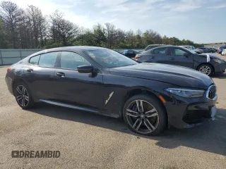 2020 BMW 8 Series 840i with VIN WBAGV4C08LCD84826, listed as a Copart auction lot 53328634 with 36,703 mi miles and Salvage Title. Bid and sale history available at carsss.com. Image 4.