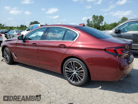 2023 BMW 5 Series 540i xDrive with VIN WBA73BJ08PCL79738, listed as a Copart auction lot 65047344 with 16,280 mi miles and Non Repairable. Bid and sale history available at carsss.com. Image 2.