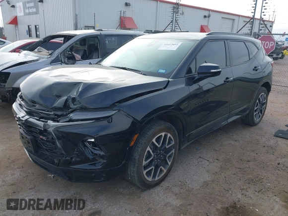 2023 Chevrolet Blazer RS с VIN 3GNKBERSXPS103344, выставлен на аукционе IAAI как лот 41612092 с пробегом 58 925 миль миль и . История ставок и продаж доступна на DreamBid. Изображение 2.