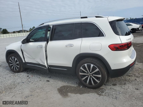 2022 Mercedes-Benz GLB with VIN W1N4M4GBXNW176586, listed as a Copart auction lot 51835445 with 50,942 mi miles and Salvage Title. Bid and sale history available at carsss.com. Image 2.