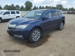 2015 Acura MDX Technology with VIN 5FRYD4H48FB008779, listed as a Copart auction lot 60896215 with 109,734 mi miles and Salvage title. Bid and sale history available at DreamBid. Image 1.
