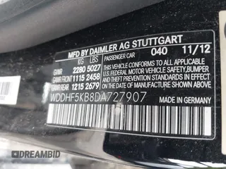 2013 Mercedes-Benz E 350 Luxury z VIN WDDHF5KB8DA727907, wystawiony jako IAAI lot #42476164 z przebiegiem 195 140 mil mil oraz . Historia ofert i sprzedaży dostępna na DreamBid. Obrazek 9.