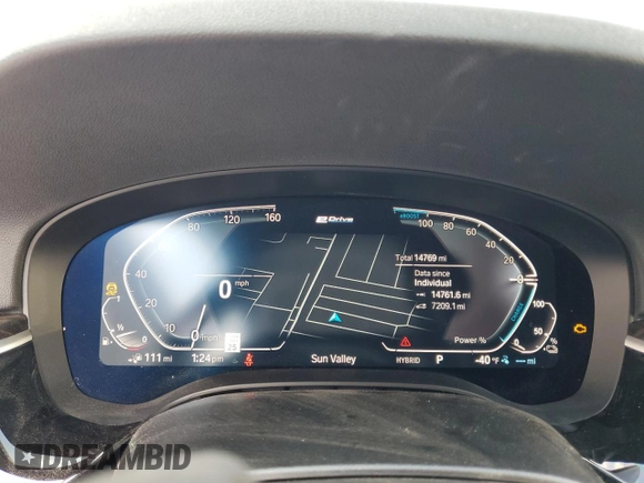 2023 BMW 5 Series 530e with VIN WBA13AG02PCL93920, listed as a Copart auction lot 43456315 with 14,769 mi miles and Salvage title. Bid and sale history available at DreamBid. Image 9.