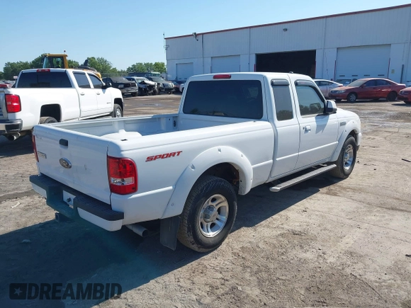 2009 Ford Ranger XLT with VIN 1FTYR44E89PA51577, listed as a IAAI auction lot 42000010 with 139,642 mi miles. Bid and sale history available at carsss.com. Image 4.
