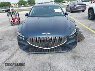 2025 Genesis G70 2.5T with VIN KMTG34SC0SU153835, listed as a IAAI auction lot 42586687 with 17,312 mi miles and . Bid and sale history available at DreamBid. Image 6.