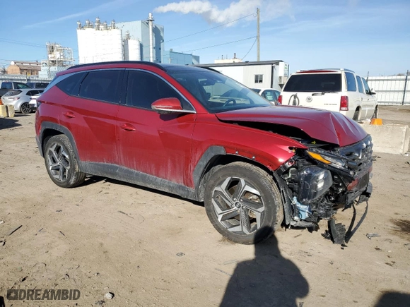 2024 Hyundai Tucson Limited with VIN 5NMJECDE3RH437937, listed as a Copart auction lot 42158495 with 7,367 mi miles and Salvage Title. Bid and sale history available at carsss.com. Image 4.