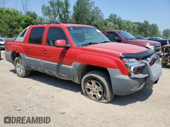 2002 Chevrolet Avalanche z VIN 3GNEK13T22G184696, wystawiony jako Copart lot #83523504 z przebiegiem 187 062 mil mil oraz Czysty tytuł • Clean title. Historia ofert i sprzedaży dostępna na DreamBid. Obrazek 4.
