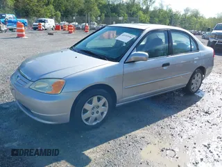 2001 Honda Civic EX with VIN 2HGES26701H506314, listed as a IAAI auction lot 42153550 with 326,151 mi miles. Bid and sale history available at carsss.com. Image 2.