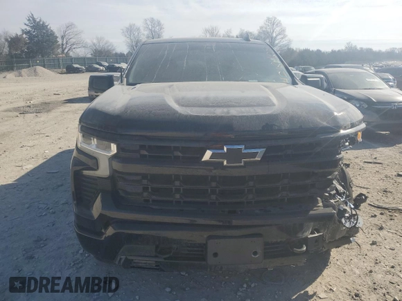 2023 Chevrolet Silverado 1500 RST with VIN 1GCUDEE87PZ198647, listed as a Copart auction lot 42181405 with 55,906 mi miles and Salvage Title. Bid and sale history available at DreamBid. Image 5.