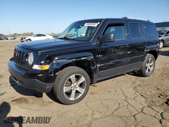 2017 Jeep Patriot High Altitude with VIN 1C4NJRFB6HD196157, listed as a Copart auction lot 76880364 with 109,483 mi miles and Clean title. Bid and sale history available at DreamBid. Image 1.