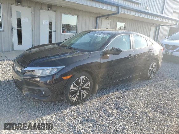 2016 Honda Civic Sedan EX-L with VIN 19XFC1F75GE027868, listed as a Copart auction lot 51684595 with 54,784 mi miles and Salvage Title. Bid and sale history available at carsss.com. Image 1.