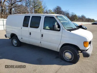2006 Ford Econoline Cargo with VIN 1FTNE24W56DA55305, listed as a Copart auction lot 47079195 with 165,539 mi miles and Salvage title. Bid and sale history available at DreamBid. Image 4.