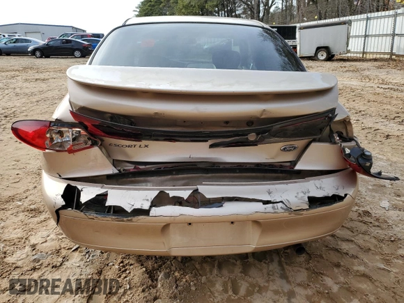 1999 Ford Escort LX with VIN 1FAFP10P6XW151186, listed as a Copart auction lot 43330275 with 88,655 mi miles and Salvage Title. Bid and sale history available at DreamBid. Image 6.