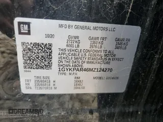 2021 Cadillac XT6 Luxury with VIN 1GYKPAR46MZ124270, listed as a Copart auction lot 44359615 with 149,820 mi miles and Clean title. Bid and sale history available at DreamBid. Image 14.