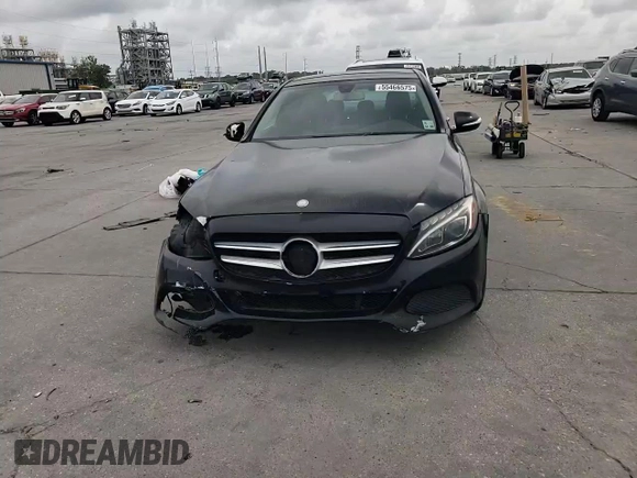 2015 Mercedes-Benz C 300 with VIN 55SWF4JB9FU082657, listed as a Copart auction lot 55466575 with 109,254 mi miles and Salvage Title. Bid and sale history available at DreamBid. Image 14.
