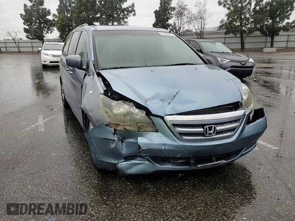 2005 Honda Odyssey EX with VIN 5FNRL384X5B047682, listed as a Copart auction lot 47988485 with 201,593 mi miles and Salvage Title. Bid and sale history available at carsss.com. Image 11.