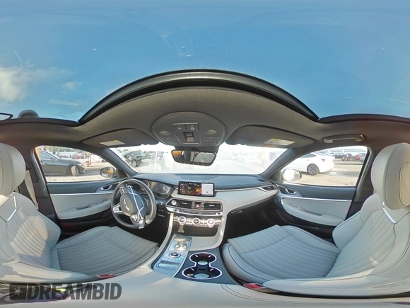 2023 Genesis G70 2.0T with VIN KMTG34TA0PU120788, listed as a Copart auction lot 68816274 with 9,481 mi miles and Salvage Title. Bid and sale history available at DreamBid. Image 13.