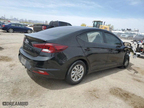 2020 Hyundai Elantra SE with VIN KMHD74LF8LU973303, listed as a Copart auction lot 51390875 with 153,341 mi miles and Salvage Title. Bid and sale history available at carsss.com. Image 3.