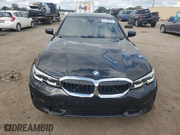 2021 BMW 3 Series 330i xDrive with VIN WBA5R7C09MFK87371, listed as a Copart auction lot 81160724 with 46,817 mi miles and Salvage Title. Bid and sale history available at carsss.com. Image 5.