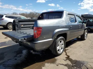 2011 Honda Ridgeline RTL with VIN 5FPYK1F52BB451755, listed as a Copart auction lot 50191075 with 277,534 mi miles and Salvage Title. Bid and sale history available at carsss.com. Image 3.