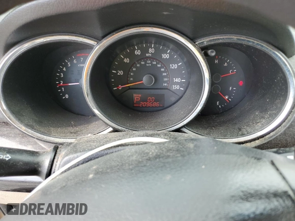 2011 Kia Sorento LX with VIN 5XYKT3A12BG051800, listed as a Copart auction lot 54325945 with 209,686 mi miles and Clean Title. Bid and sale history available at carsss.com. Image 9.