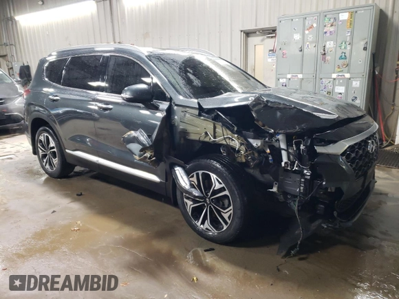 2020 Hyundai Santa Fe SEL with VIN 5NMS3CAA0LH152308, listed as a Copart auction lot 87057694 with 38,271 mi miles and Salvage Title. Bid and sale history available at carsss.com. Image 4.