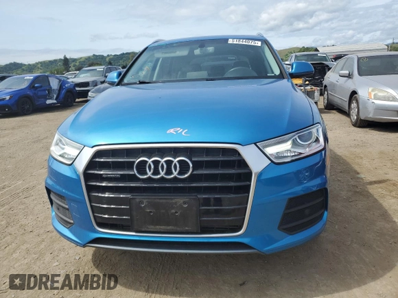 2016 Audi Q3 Premium Plus with VIN WA1EFCFS5GR016757, listed as a Copart auction lot 51844075 with 32,565 mi miles and Salvage Title. Bid and sale history available at carsss.com. Image 5.