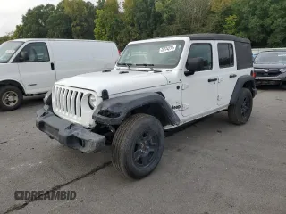 2022 Jeep Wrangler Unlimited Willys with VIN 1C4HJXDN2NW253579, listed as a Copart auction lot 73274214 with 22,583 mi miles and Salvage Title. Bid and sale history available at DreamBid. Image 1.