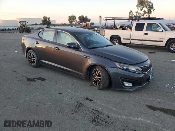 2015 Kia Optima LX with VIN 5XXGM4A72FG469281, listed as a Copart auction lot 83656144 with 129,491 mi miles and Salvage Title. Bid and sale history available at DreamBid. Image 4.