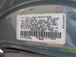 1999 Toyota Sienna LE z VIN 4T3ZF13C4XU118561, wystawiony jako IAAI lot #42536325 z przebiegiem 273 336 mil mil oraz . Historia ofert i sprzedaży dostępna na DreamBid. Obrazek 9.