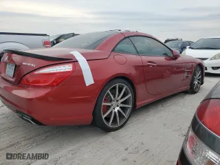 2014 Mercedes-Benz SL-Class SL 63 AMG with VIN WDDJK7EAXEF029105, listed as a Copart auction lot 75639724 with 0 mi miles and Non Repairable. Bid and sale history available at carsss.com. Image 3.