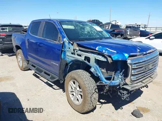 2019 GMC Canyon 4WD SLE z VIN 1GTG6CENXK1222416, wystawiony jako IAAI lot #41878077 z przebiegiem 85 415 mil mil oraz . Historia ofert i sprzedaży dostępna na DreamBid. Obrazek 1.