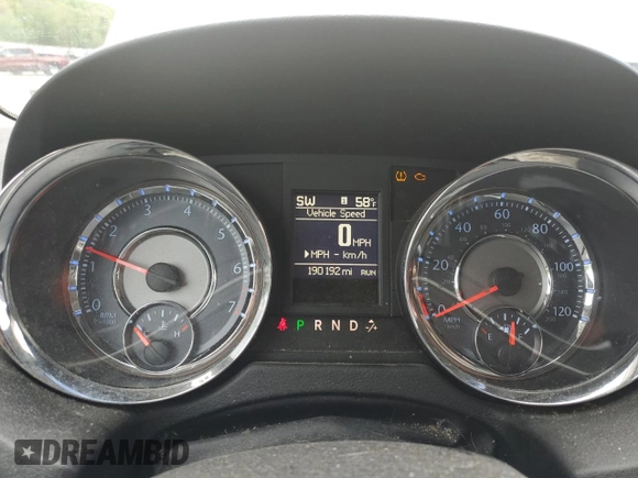 2014 Chrysler Town & Country Touring with VIN 2C4RC1BG2ER170954, listed as a Copart auction lot 55955905 with 190,192 mi miles and Clean Title. Bid and sale history available at DreamBid. Image 9.