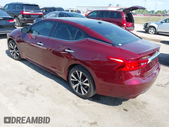 2016 Nissan Maxima Platinum with VIN 1N4AA6AP1GC405993, listed as a IAAI auction lot 42611048 with 53,998 mi miles and . Bid and sale history available at DreamBid. Image 3.