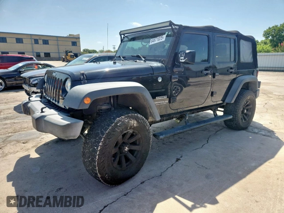 2016 Jeep Wrangler Unlimited Freedom with VIN 1C4BJWDG2GL115627, listed as a Copart auction lot 64671025 with 187,524 mi miles and Clean title. Bid and sale history available at DreamBid. Image 1.