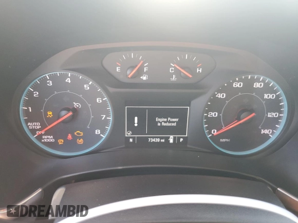 2019 Chevrolet Equinox LS with VIN 3GNAXHEV5KL383448, listed as a Copart auction lot 52693805 with 73,439 mi miles and Non Repairable. Bid and sale history available at DreamBid. Image 9.