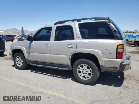 2005 Chevrolet Tahoe Z71 z VIN 1GNEK13T05R187021, wystawiony jako Copart lot #57180025 z przebiegiem 135 572 mil mil oraz Szkoda całkowita • Salvage title. Historia ofert i sprzedaży dostępna na DreamBid. Obrazek 2.