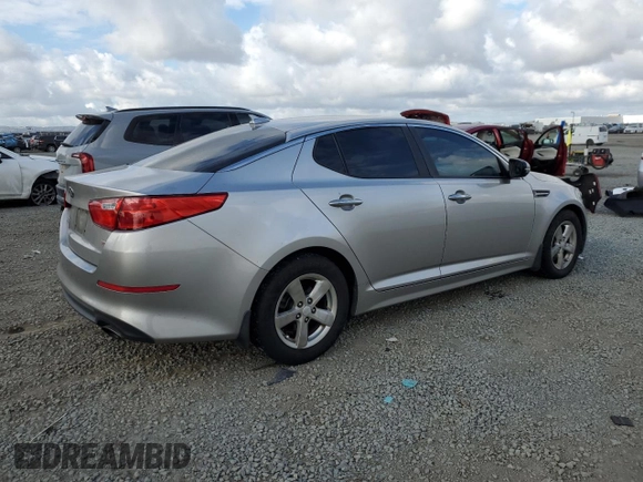 2015 Kia Optima LX with VIN KNAGM4A74F5587608, listed as a Copart auction lot 53441645 with 125,776 mi miles and Salvage Title. Bid and sale history available at carsss.com. Image 3.