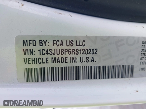 2024 Jeep Wagoneer Series II with VIN 1C4SJUBP6RS120202, listed as a IAAI auction lot 41916066 with 21,228 mi miles and . Bid and sale history available at DreamBid. Image 9.
