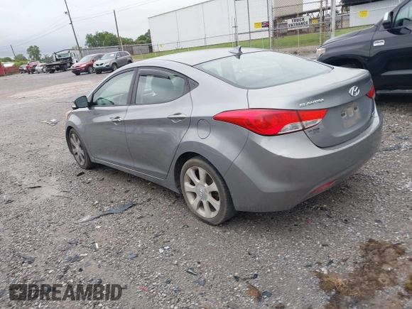 2012 Hyundai Elantra Limited with VIN KMHDH4AE6CU282875, listed as a IAAI auction lot 42341052 with 215,231 mi miles and . Bid and sale history available at DreamBid. Image 3.