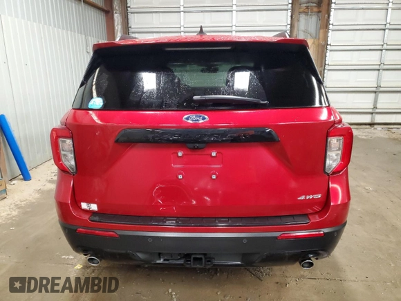 2023 Ford Explorer ST-Line with VIN 1FMSK8KH0PGC01673, listed as a Copart auction lot 62283555 with 7,800 mi miles and Salvage title. Bid and sale history available at DreamBid. Image 6.